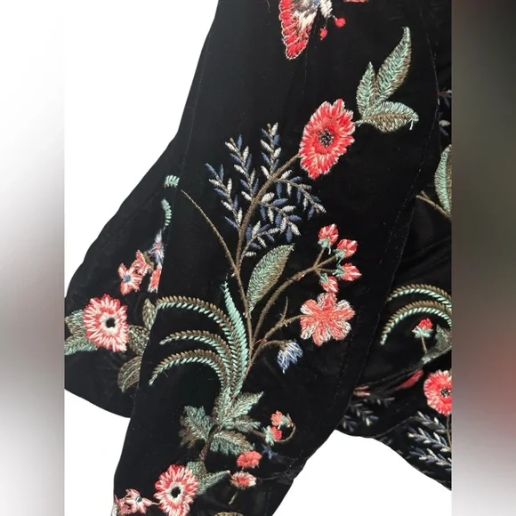 Zara Floral Embroidered Blazer - Picture 10 of 13